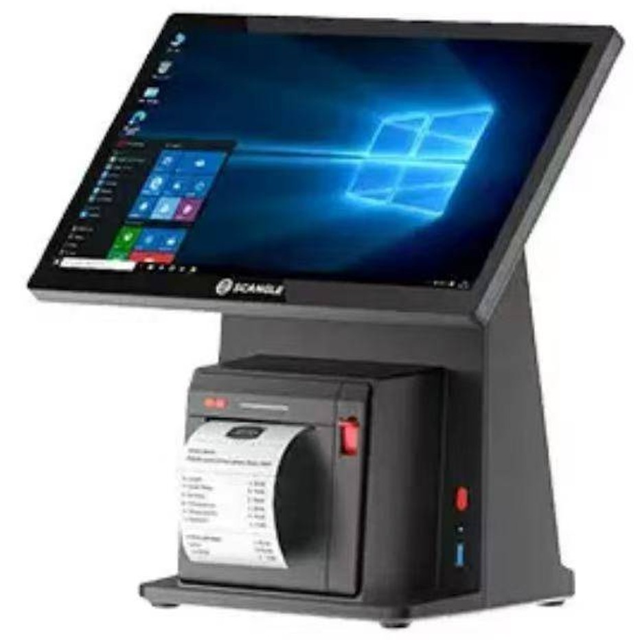 เครื่อง POS D2W พร้อมเครื่องพิมพ์ใบเสร็จในตัว จอ 14 นิ้ว